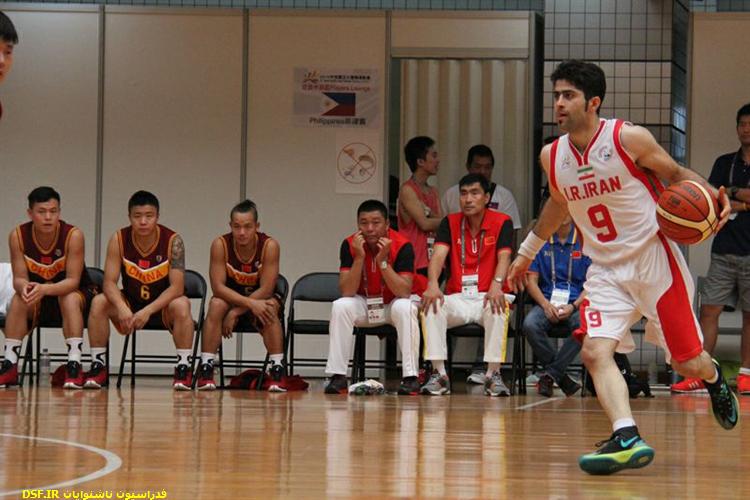 مسابقه تیم ملی بسکتبال ایران-چین